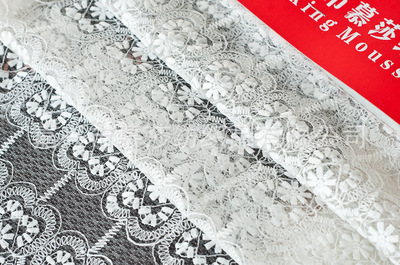 【厂家直销 新款时尚钻石网刺绣面料】价格,厂家,图片,花边类,嘉兴市慕莎纺织品-