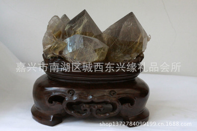 【正品 天然发晶原石摆件 柱状晶中晶 磨削工艺天然水晶工艺品】价格,厂家,图片,水晶工艺品,嘉兴市南湖区城西东兴缘礼品会所-