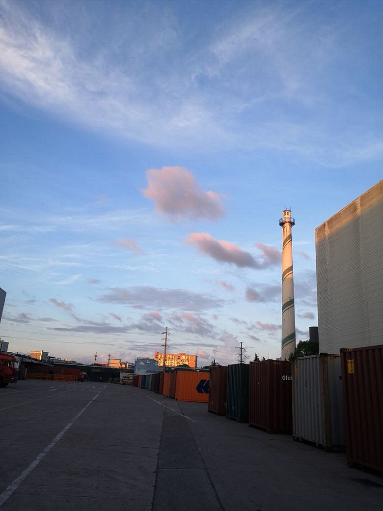 工厂晚霞——随手拍嘉兴